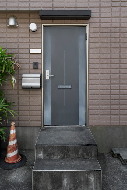 Free photo japanese house entrance