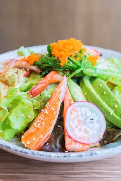 Японский салат из морепродуктов