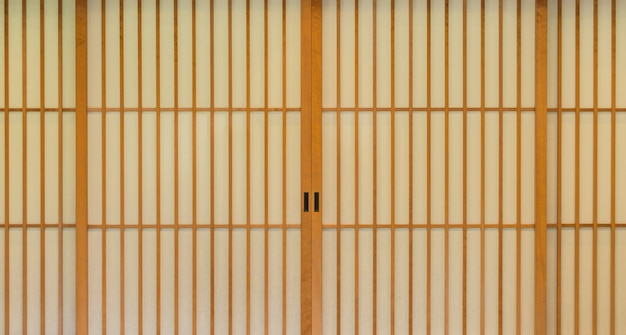 Free photo japanese sliding paper door .