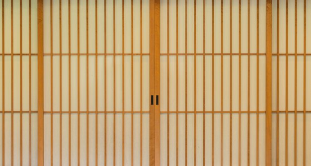 일본 미닫이 문.