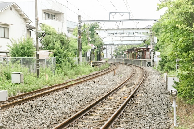 Японский железно-дорожная станция