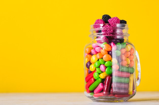 Jar with candies