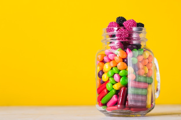 Jar with candies