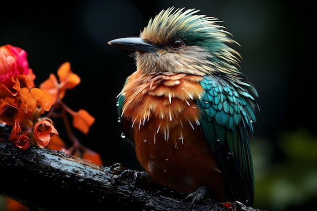 Free photo javan kingfisher background
