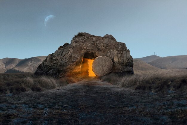 Jesus tomb location concept