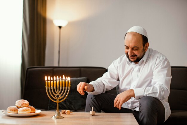 Jew man celebrating a holy day