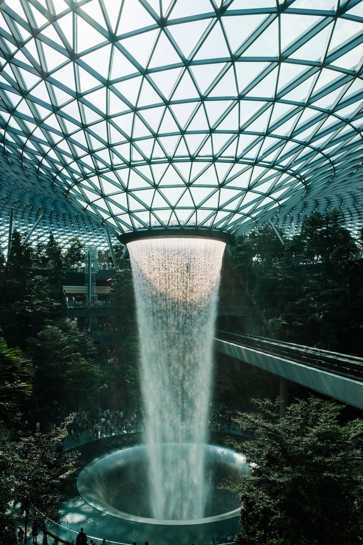 Free Photo jewel fountain in singapore