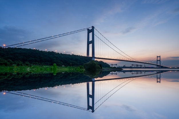 Free photo jiangyin yangtze bridge