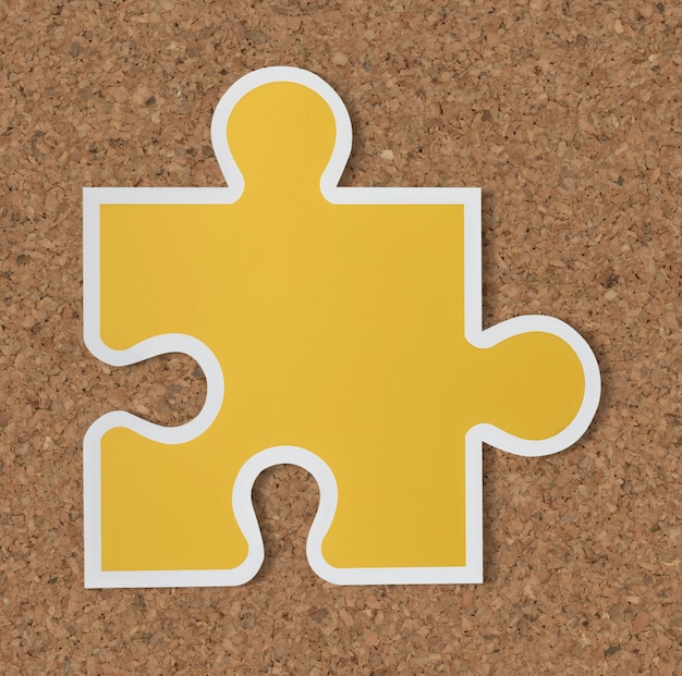 Free photo jigsaw puzzle piece strategy icon