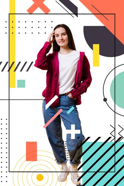 Job position beside employee portrait