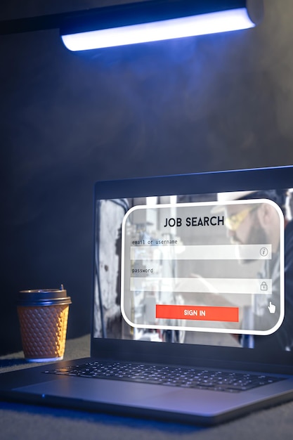 Free photo job search in computer application search for new vacancies on website