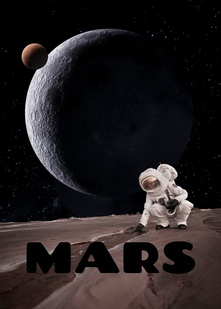 Free Photo journey to planet mars concept