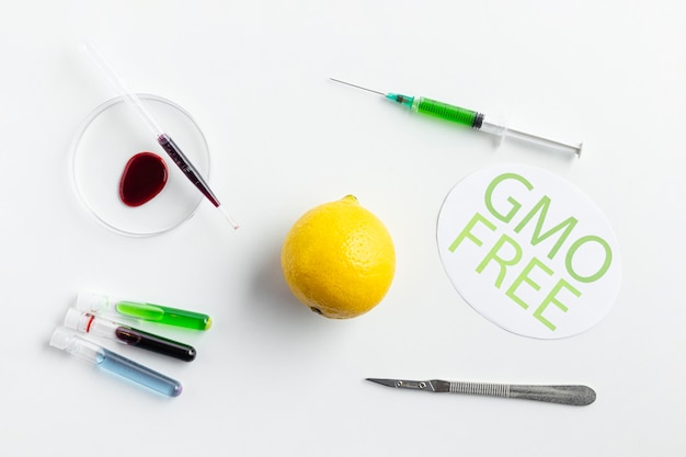 Free photo juicy genetically modified free lemon