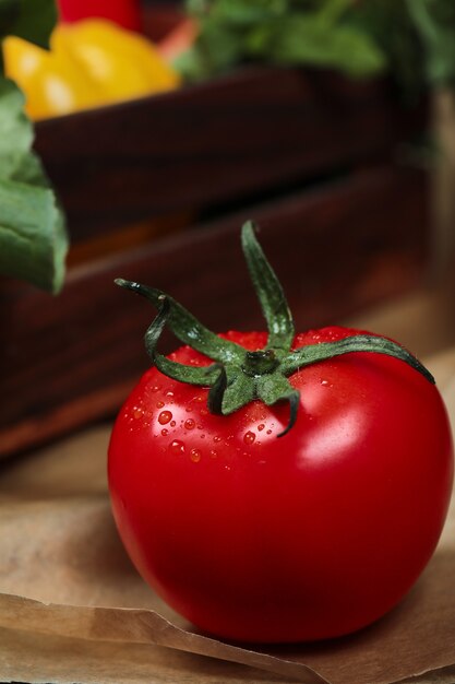 Juicy ripe tomato