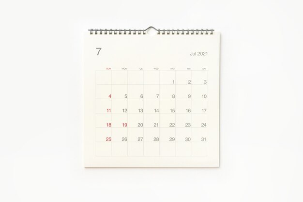 白い背景の21年5月のカレンダーページ リマインダー 事業計画 予定会議 イベントのカレンダーの背景 プレミアム写真
