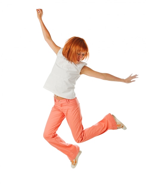 Free photo jumping girl