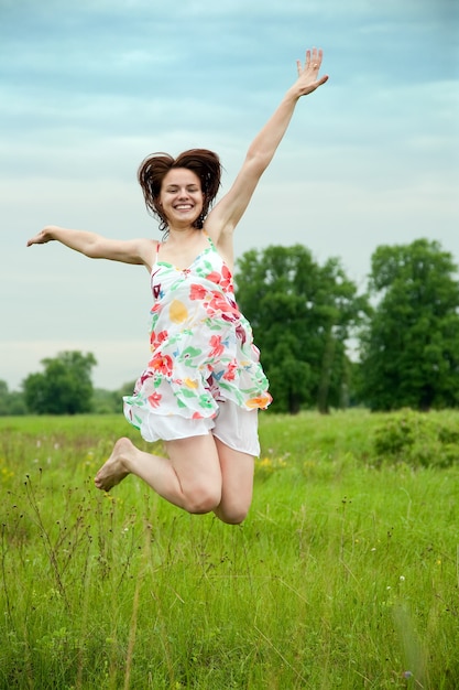 Jumping girl