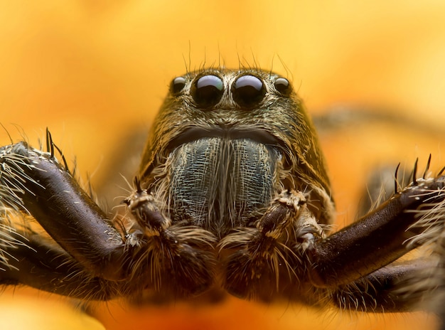 Free photo jumping spider