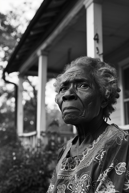 Juneteenth celebration with symbolic representation of the end of slavery in the united states