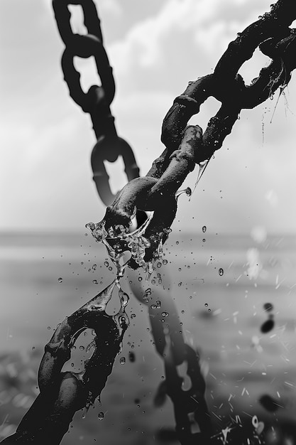 Free photo juneteenth celebration with symbolic representation of the end of slavery in the united states