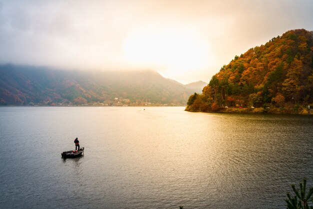 Free photo kawaguchiko lake japan