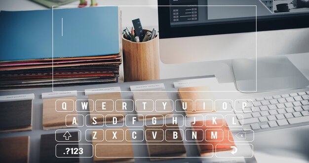 Keyboard Message Text SMS Concept