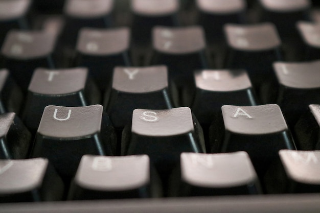 Бесплатное фото Клавиатурные кнопки, показывающие сша