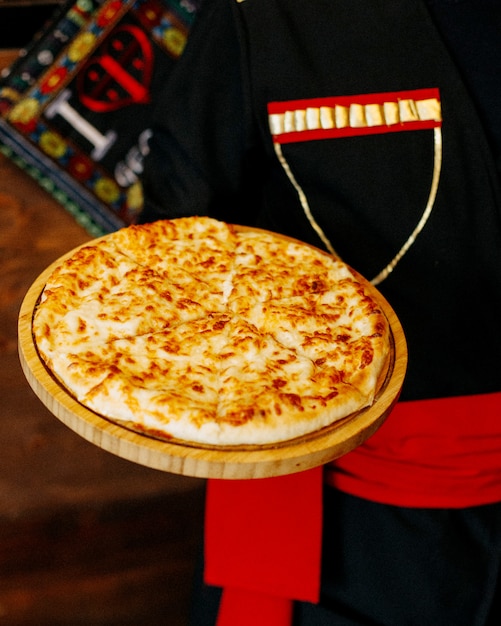 Free photo khachapuri cheese on the table