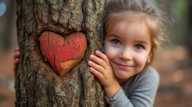 Kid  caring and protecting mother earth for earth day