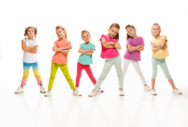 Foto gratuita la scuola di ballo per bambini, balletto, hiphop, street, ballerini funky e moderni