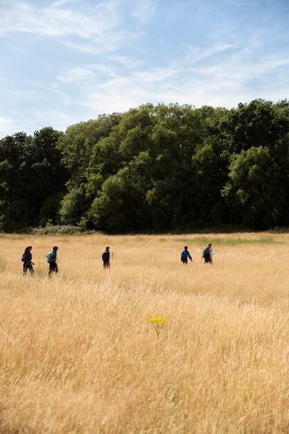 Kids having fun as boy scouts