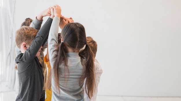 Free photo kids making a circle