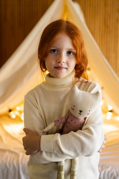 Kids playing around calm and cosy spaces