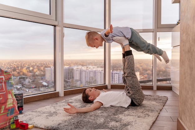 Kids playing in their room