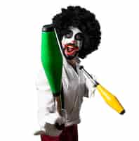 Free photo killer clown playing