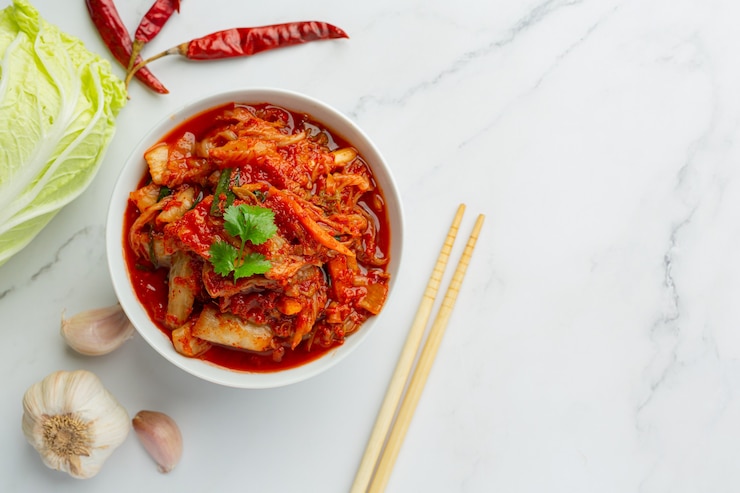 Free Photo kimchi ready to eat in bowl