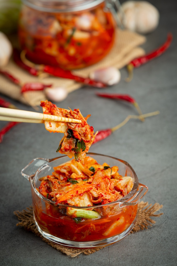Free Photo kimchi ready to eat in bowl
