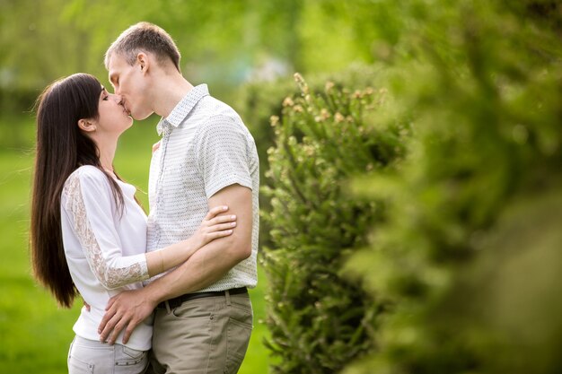 Kissing couple