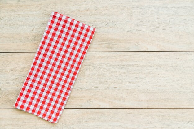 Kitchen cloth on wood table