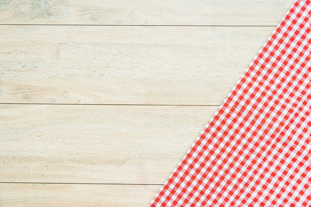 Kitchen cloth on wood table