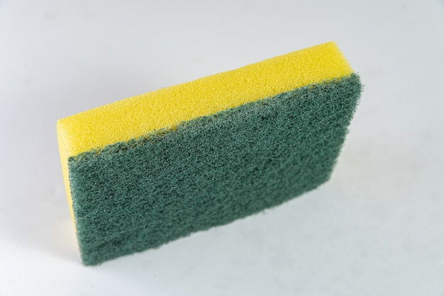 Free photo kitchen sponge on the white background