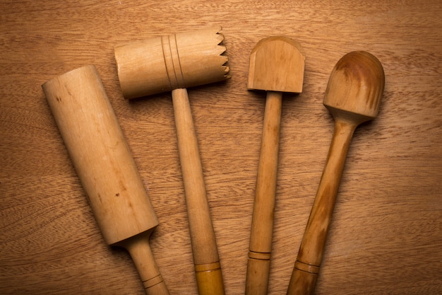 Kitchen. Wooden utensil