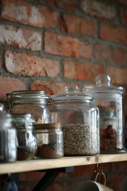 Kitchenware on the wall