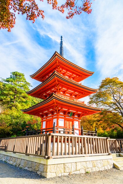 Kiyomizu dera temple in Kyoto at Japan