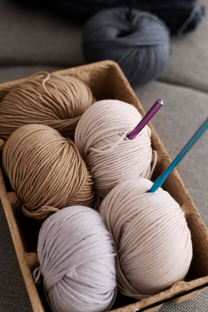 Knitting products ready for use