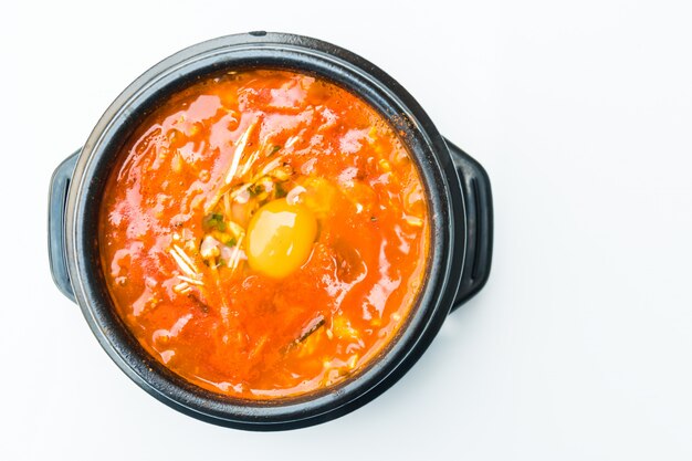 Korea spicy soup