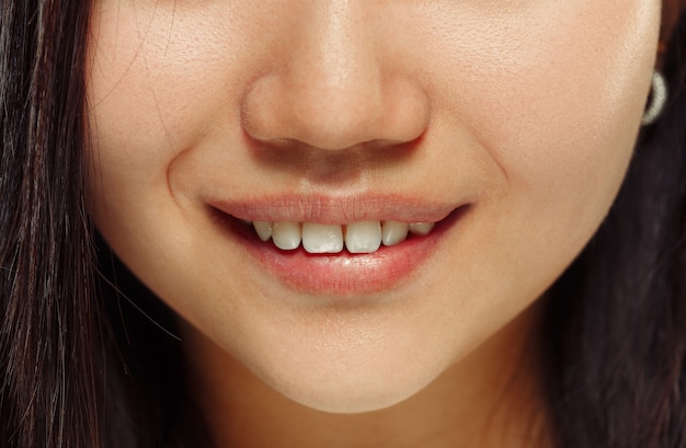 Korean young woman's close up portrait