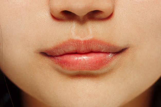 Free photo korean young woman's close up portrait