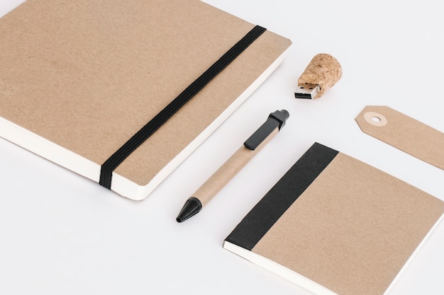 Free photo kraft paper office supplies