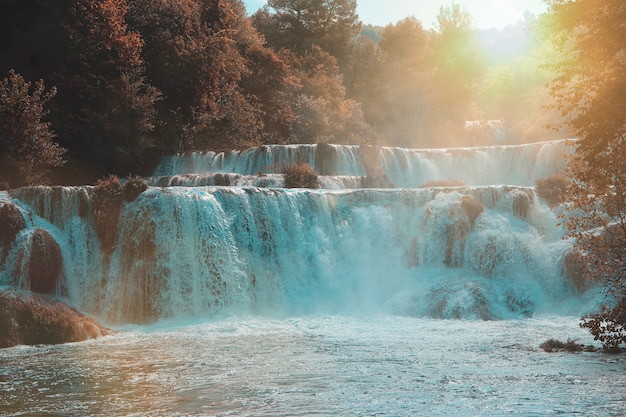 Водопады Крка в национальном парке Крка, Хорватия